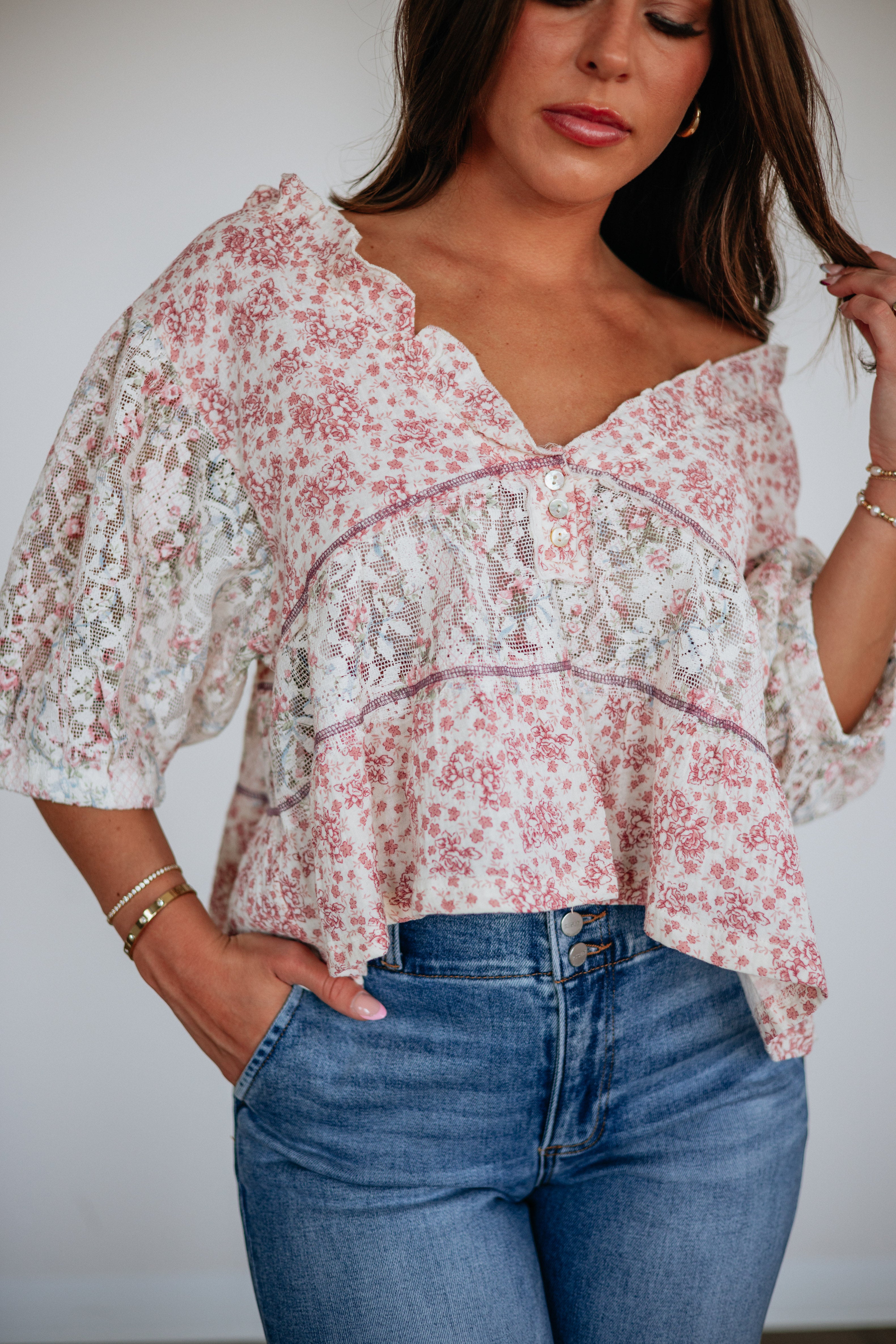 Katya Floral Top