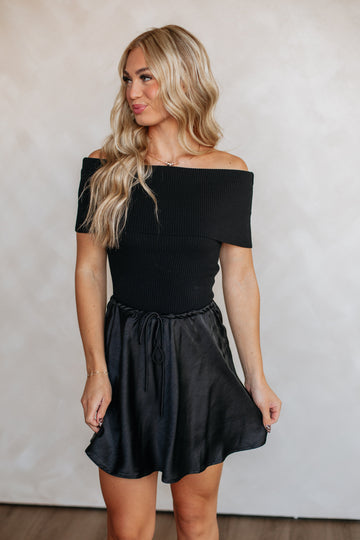 Just Say When Skirt - Black