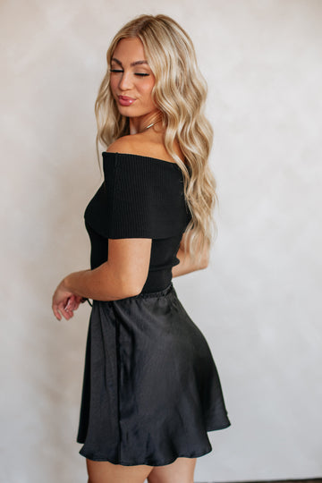 Just Say When Skirt - Black