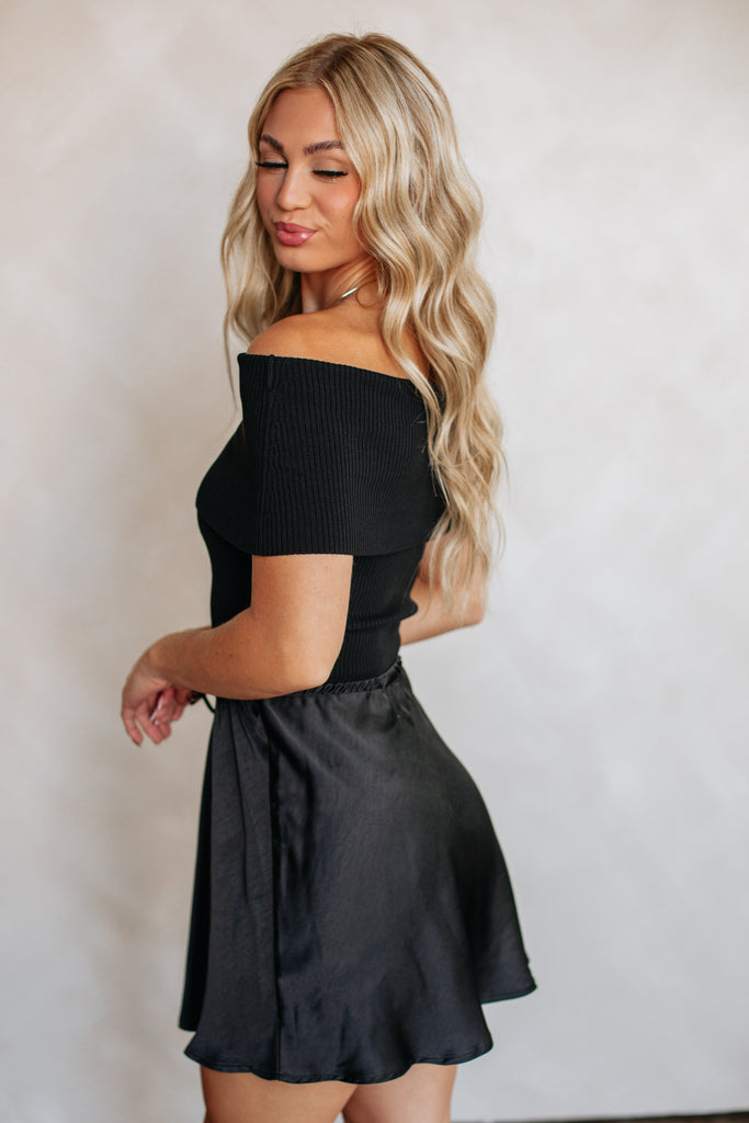 Just Say When Skirt - Black