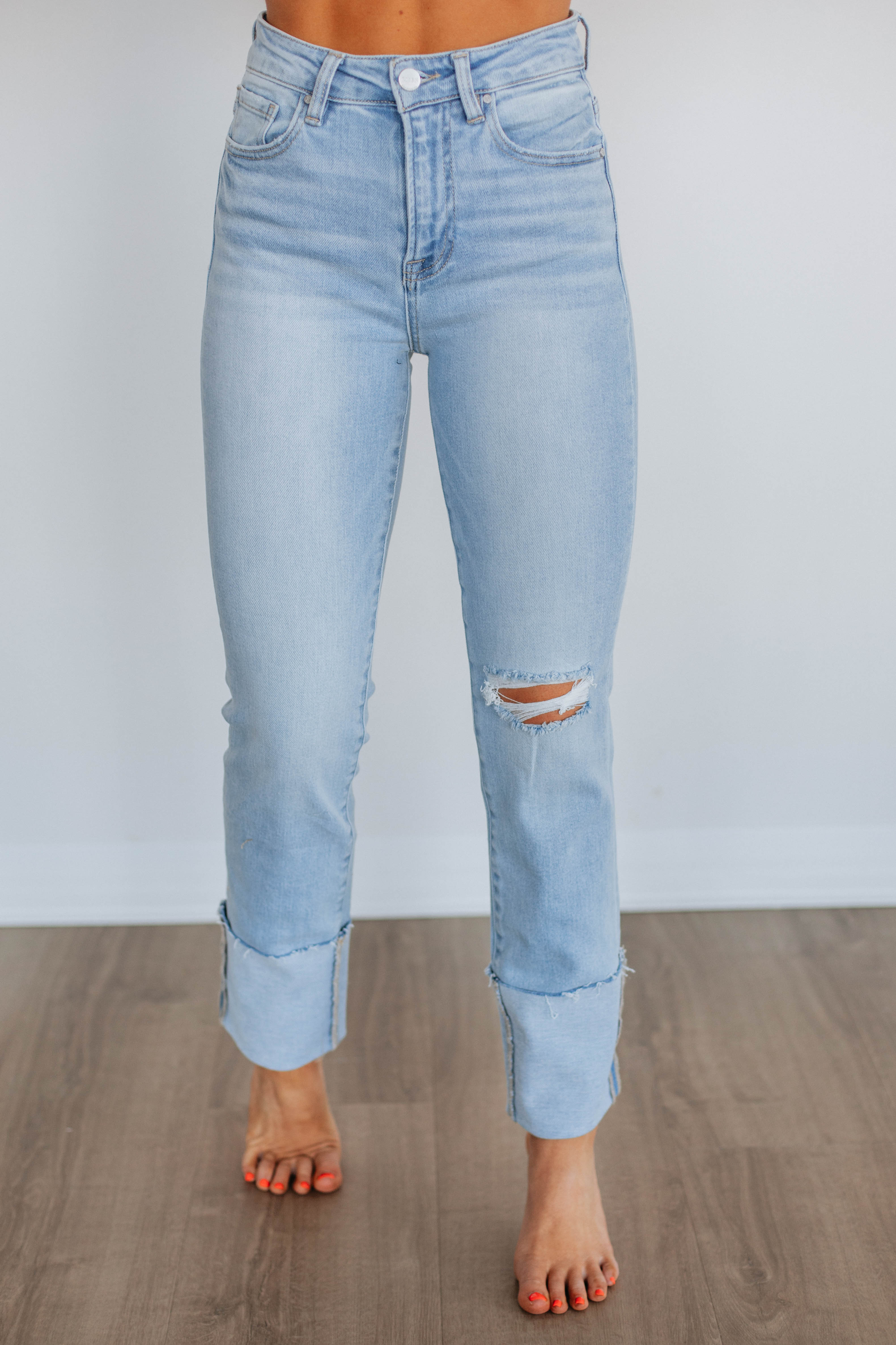 Kalen Risen Jeans - Light Wash – Wild Oak Boutique