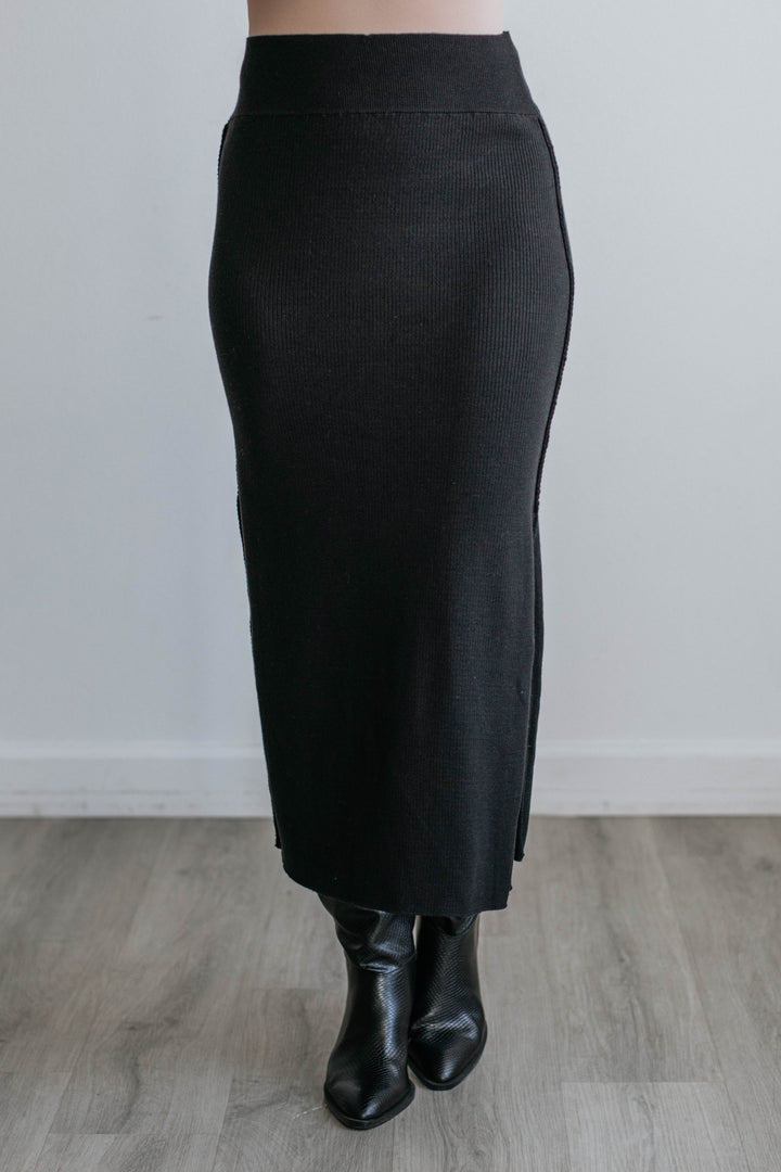 Karina Midi Skirt - Black