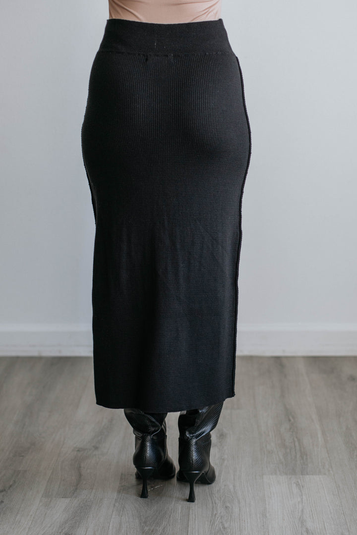 Karina Midi Skirt - Black