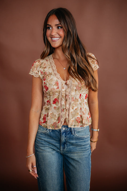 Marylou Floral Top
