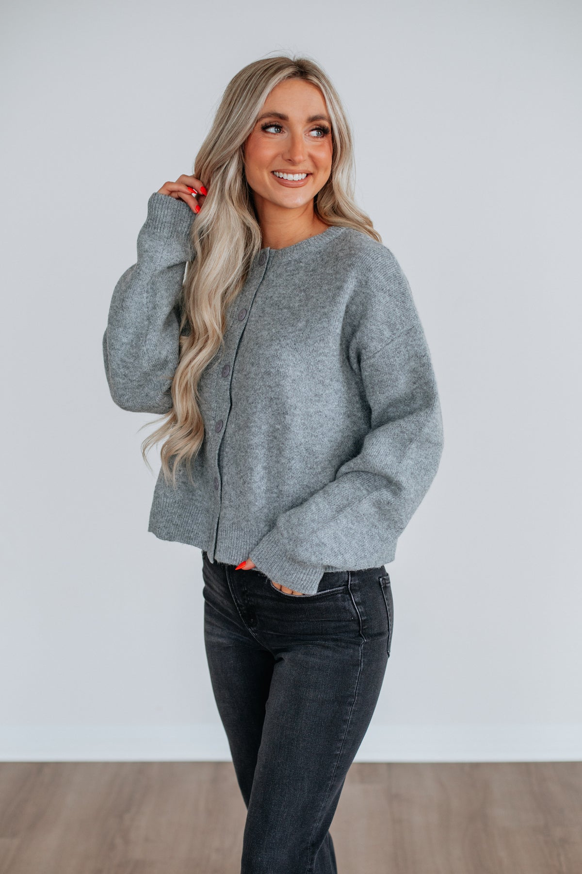 Kassi Rabe Kassi Cardigan - Heather Grey – Wild Oak Boutique