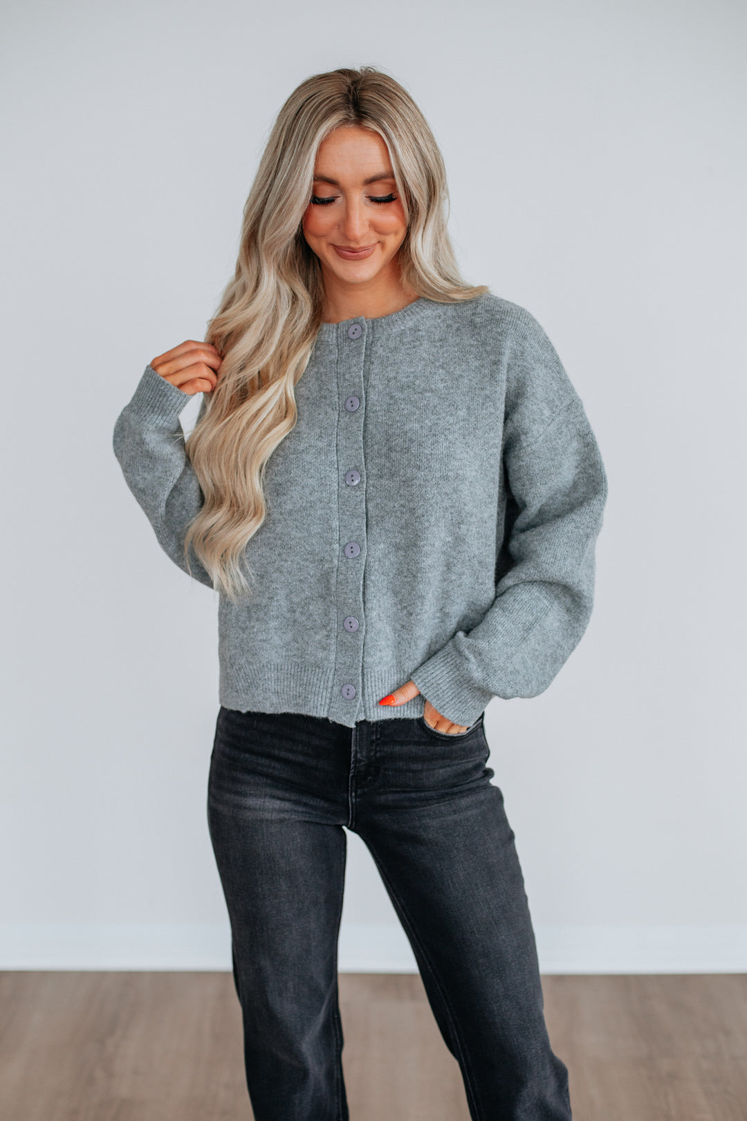 Kassi Rabe Kassi Cardigan - Heather Grey – Wild Oak Boutique