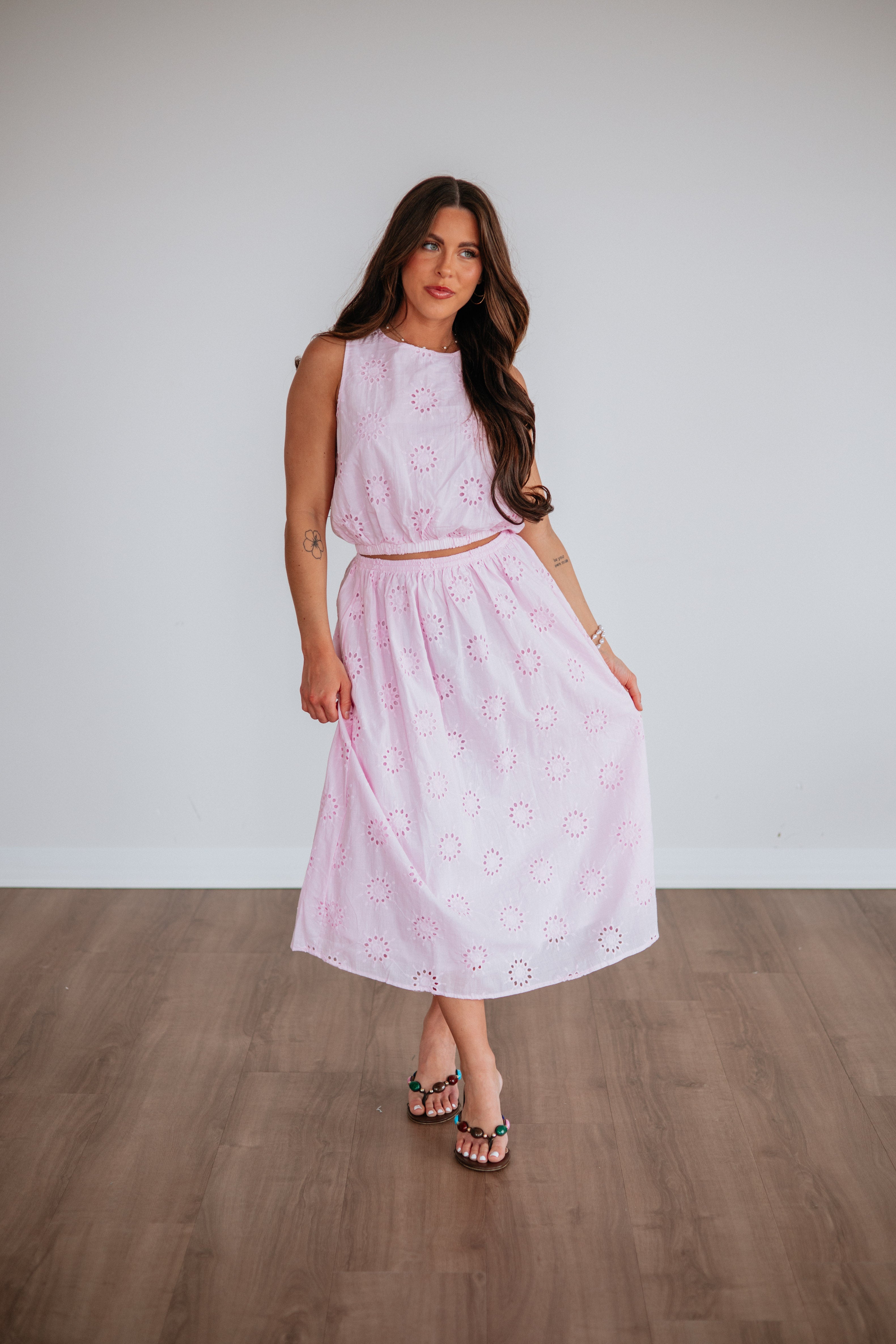 Eveline Eyelet Top
