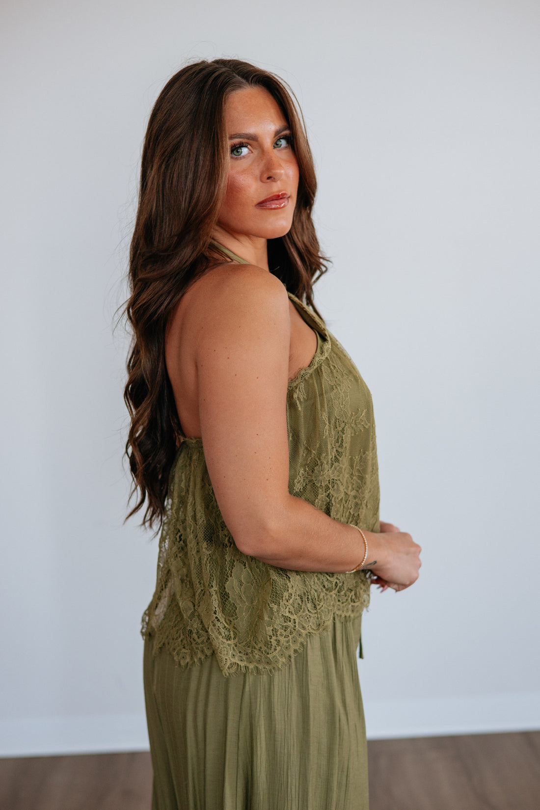 Emeline Lace Halter Top