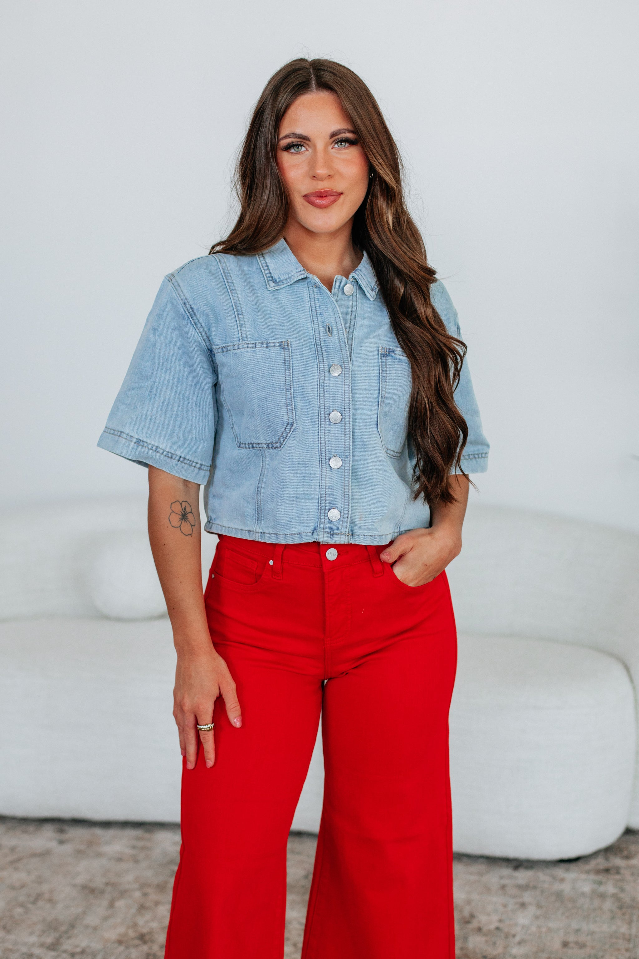 McKenna Mica Denim Top