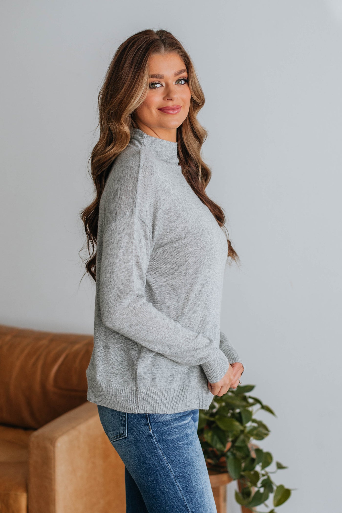 Kesy Lightweight Sweater - Heather Grey