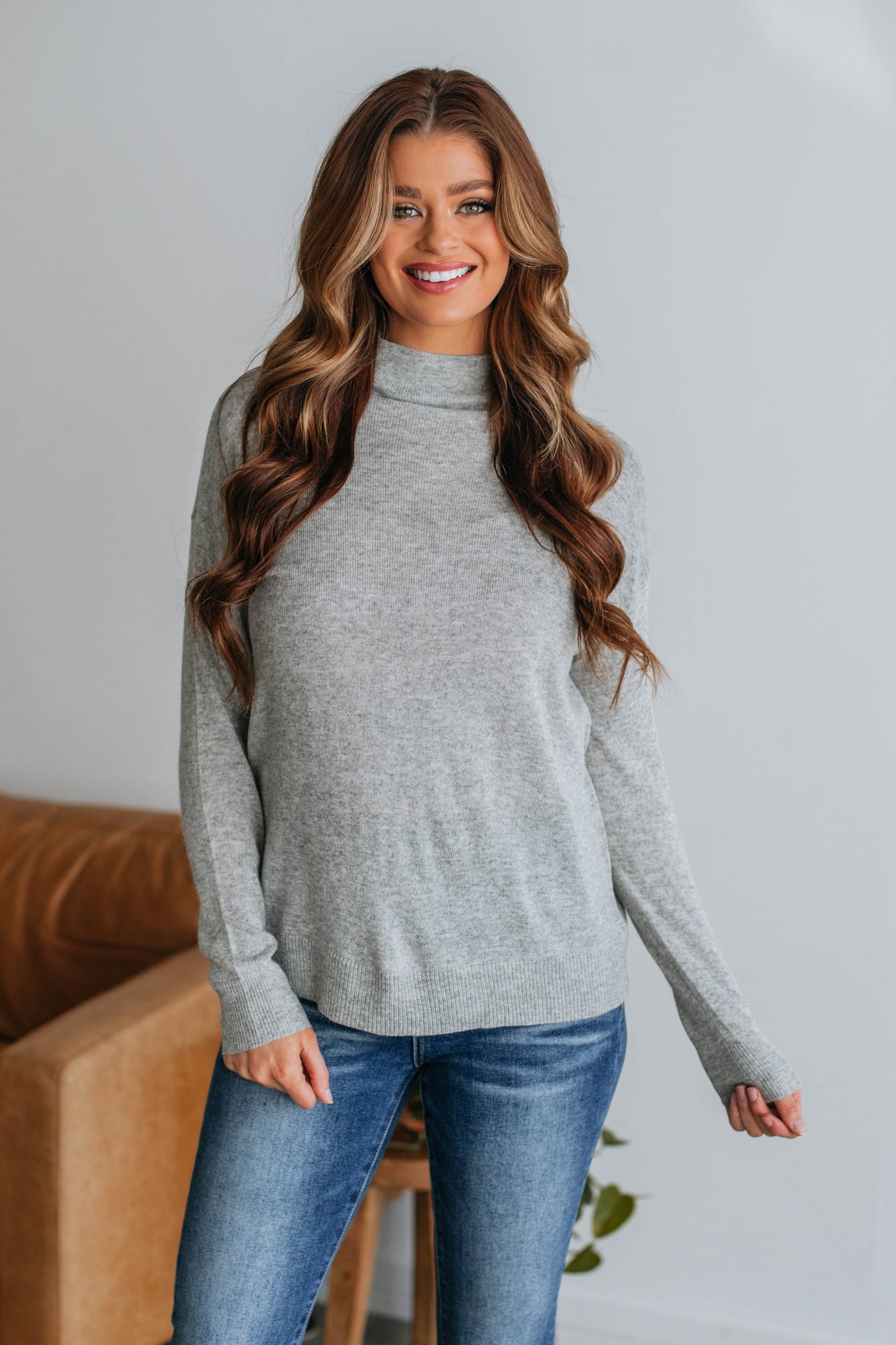 Kesy Lightweight Sweater - Heather Grey
