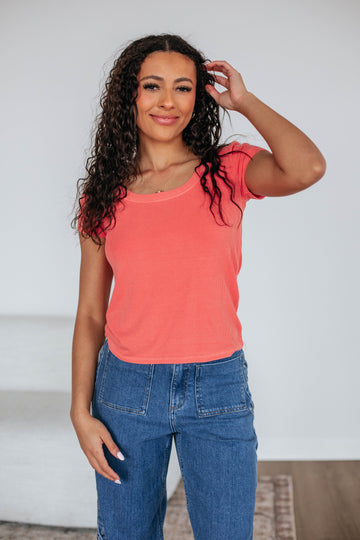 Kimari Ribbed Top - Punch