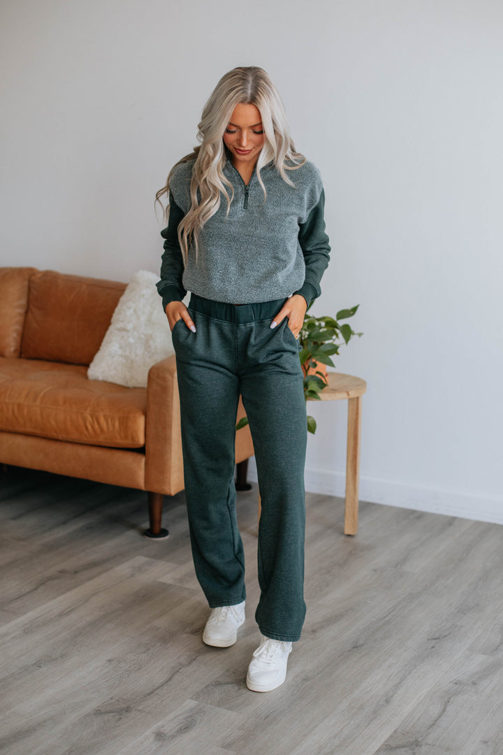 Lacey Lounge Pants - Jungle Green