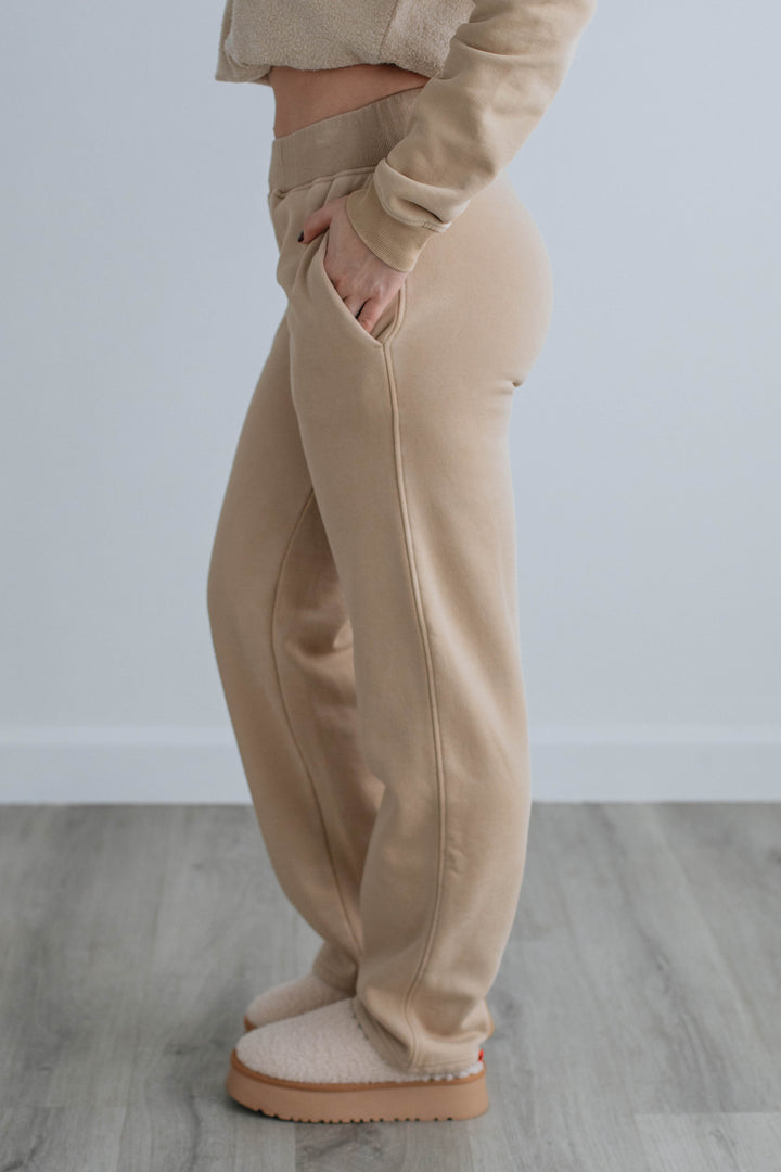 Lacey Lounge Pants - Taupe