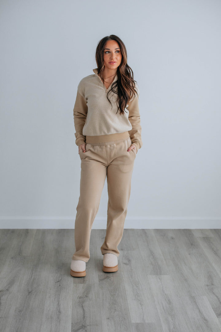 Lacey Lounge Pants - Taupe