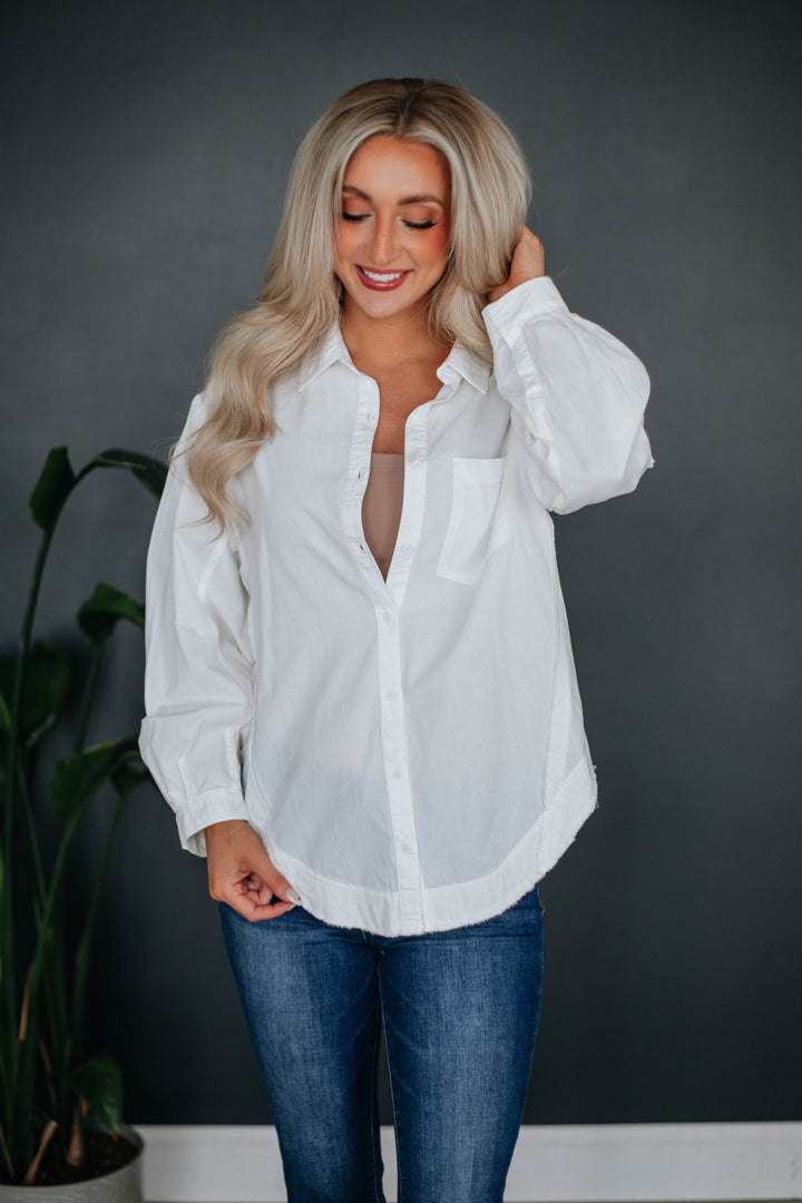 Larson Button Down - Ivory
