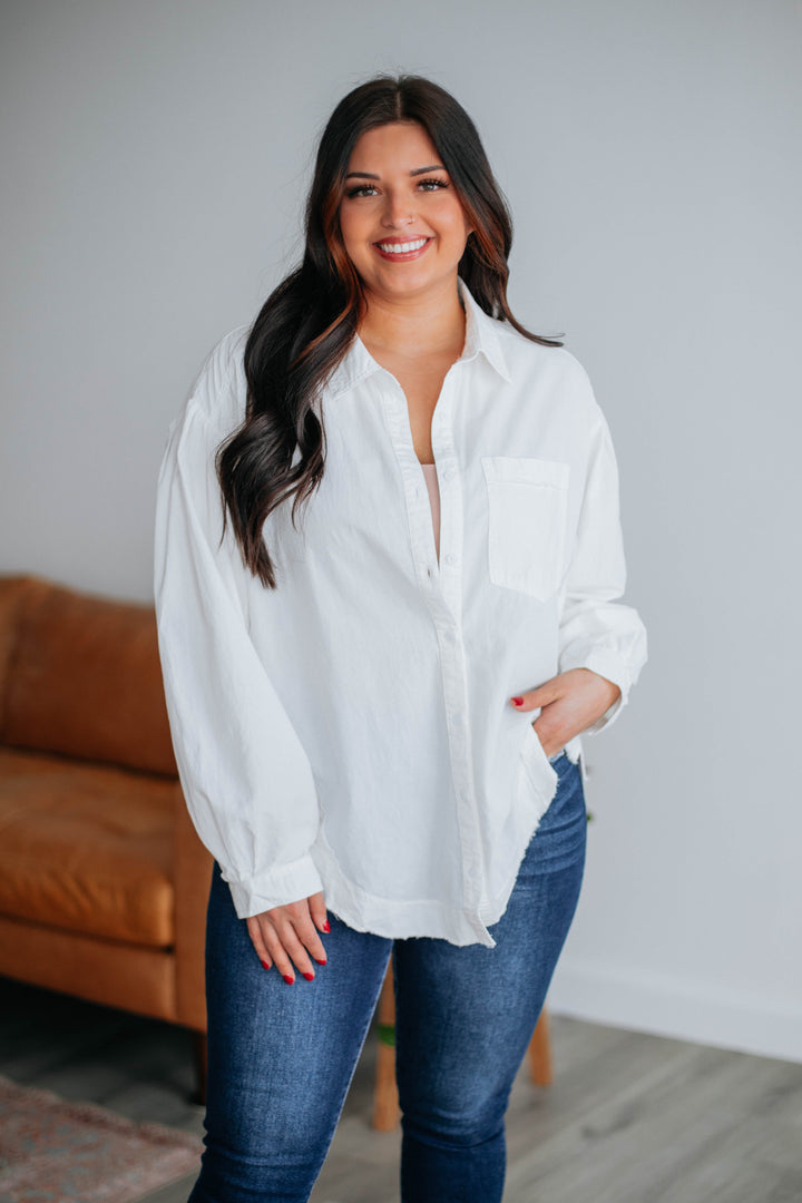 Larson Button Down - Ivory