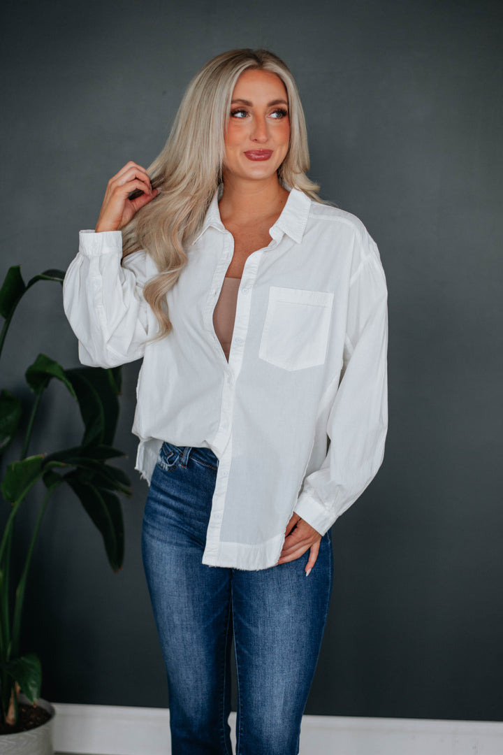Larson Button Down - Ivory