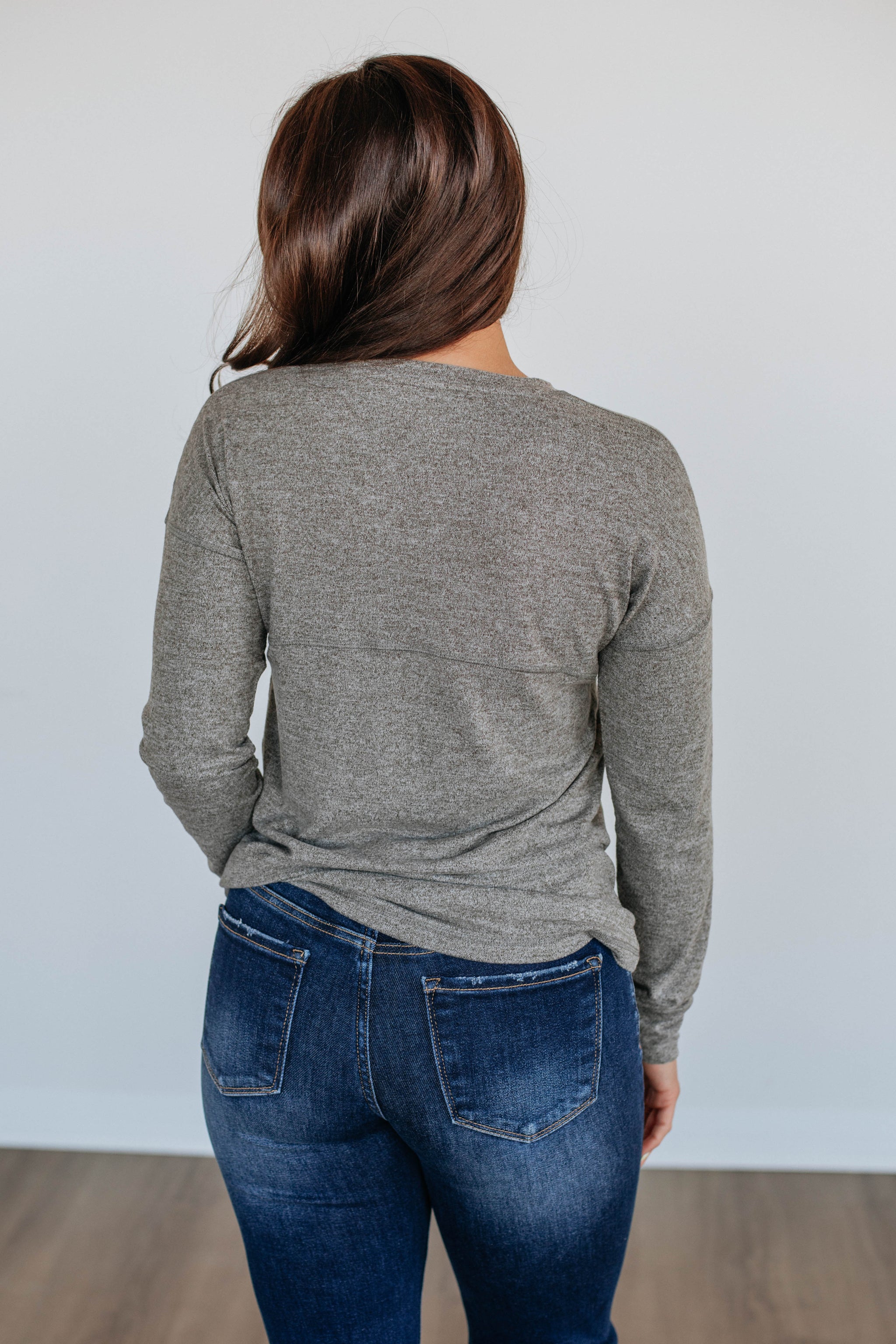Laura Long Sleeve Top - Artichoke