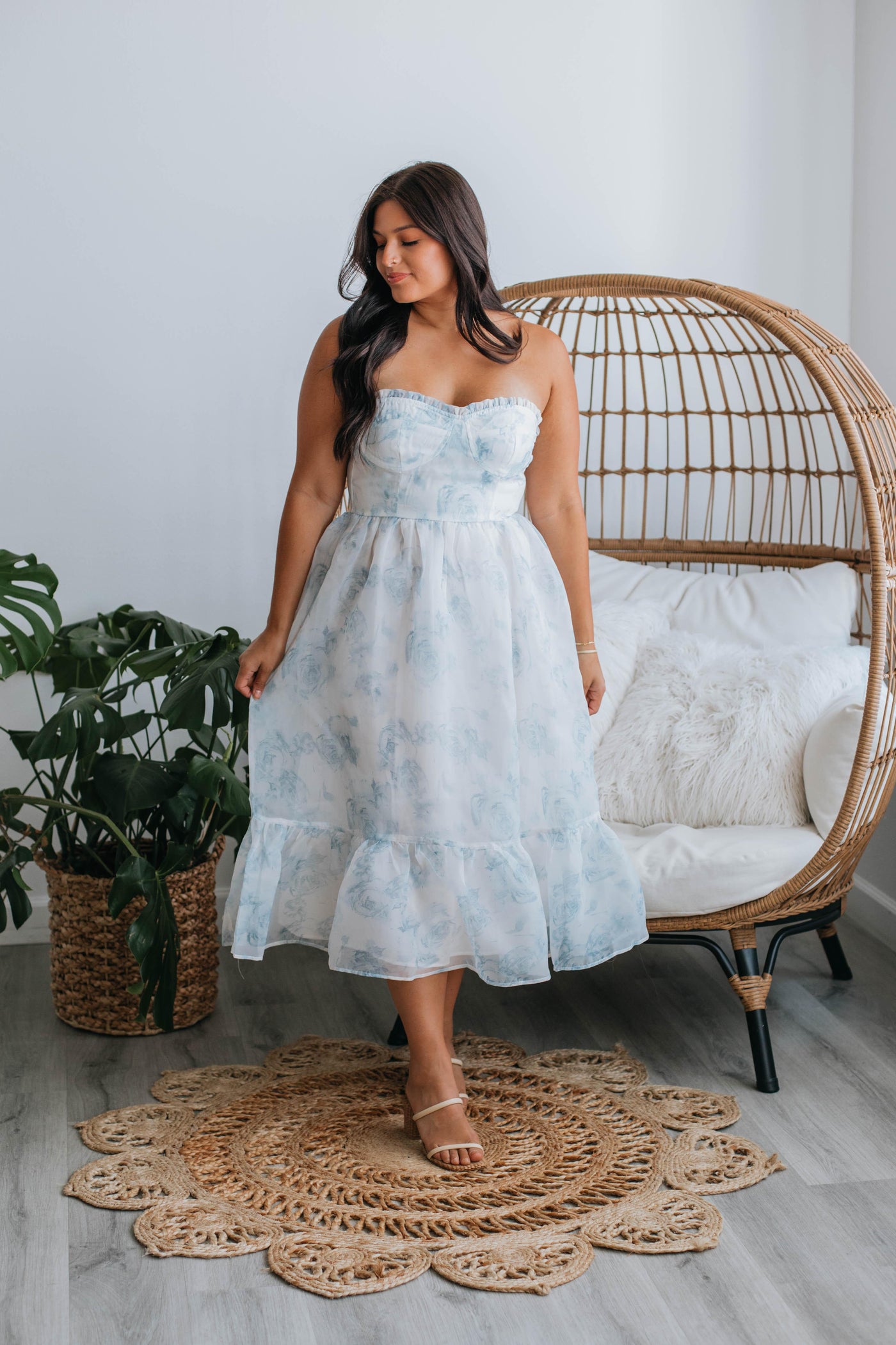 Layla Floral Dress - Ivory