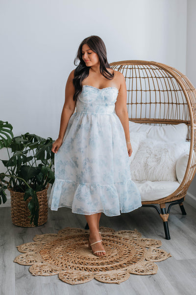 Layla Floral Dress - Ivory