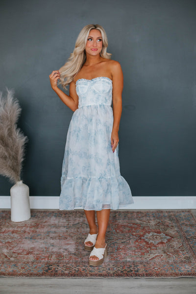Layla Floral Dress - Ivory