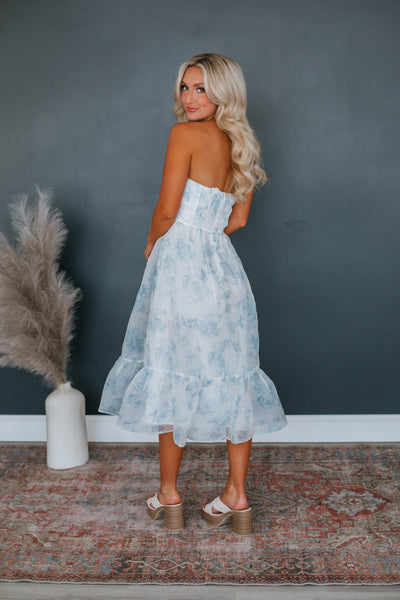 Layla Floral Dress - Ivory