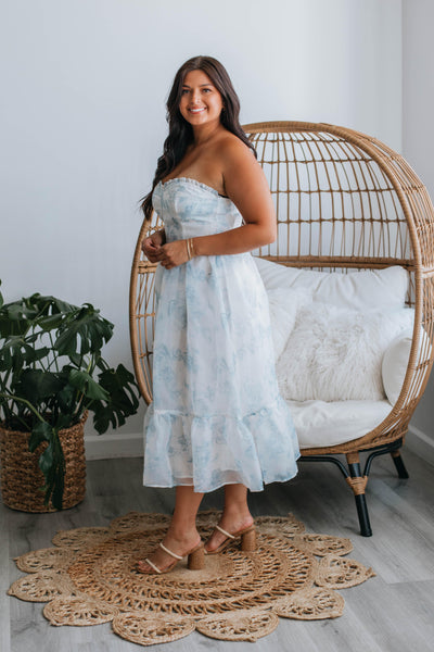 Layla Floral Dress - Ivory