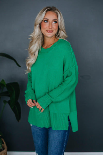 Leland Sweater - Kelly Green