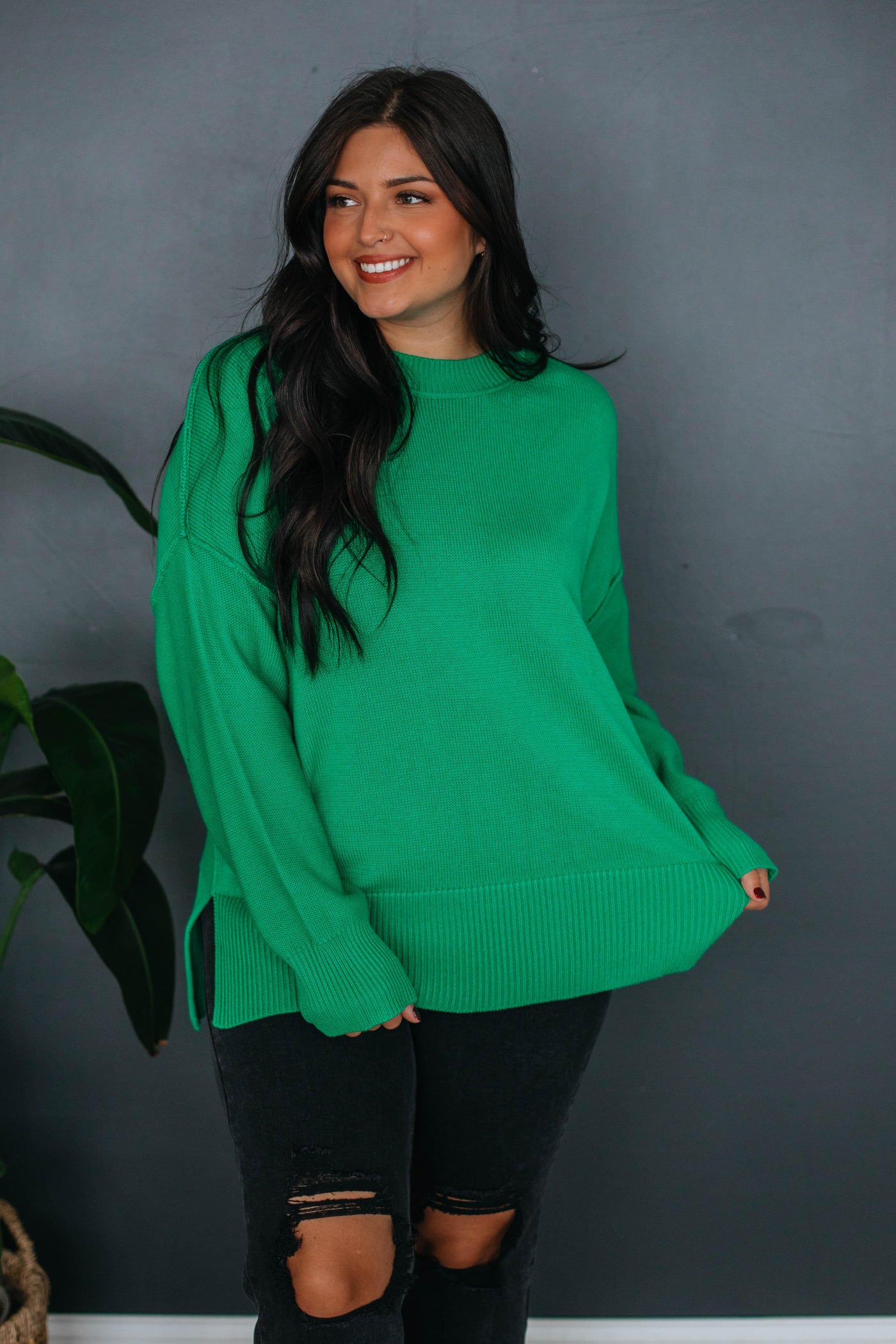 Leland Sweater - Kelly Green