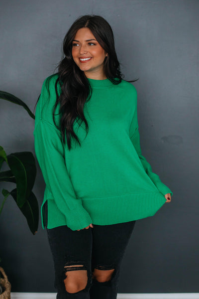 Leland Sweater - Kelly Green
