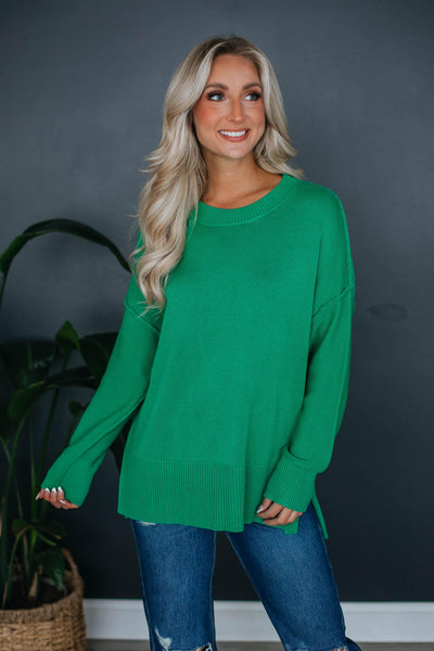Leland Sweater - Kelly Green