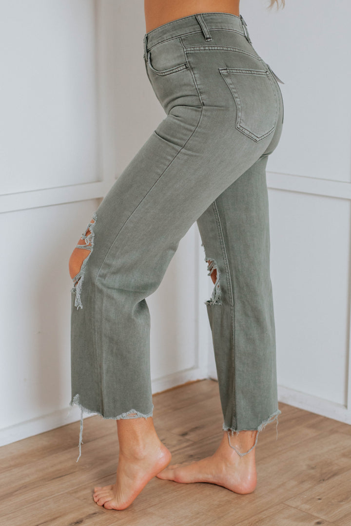 Leslie Vervet Jeans - Artichoke