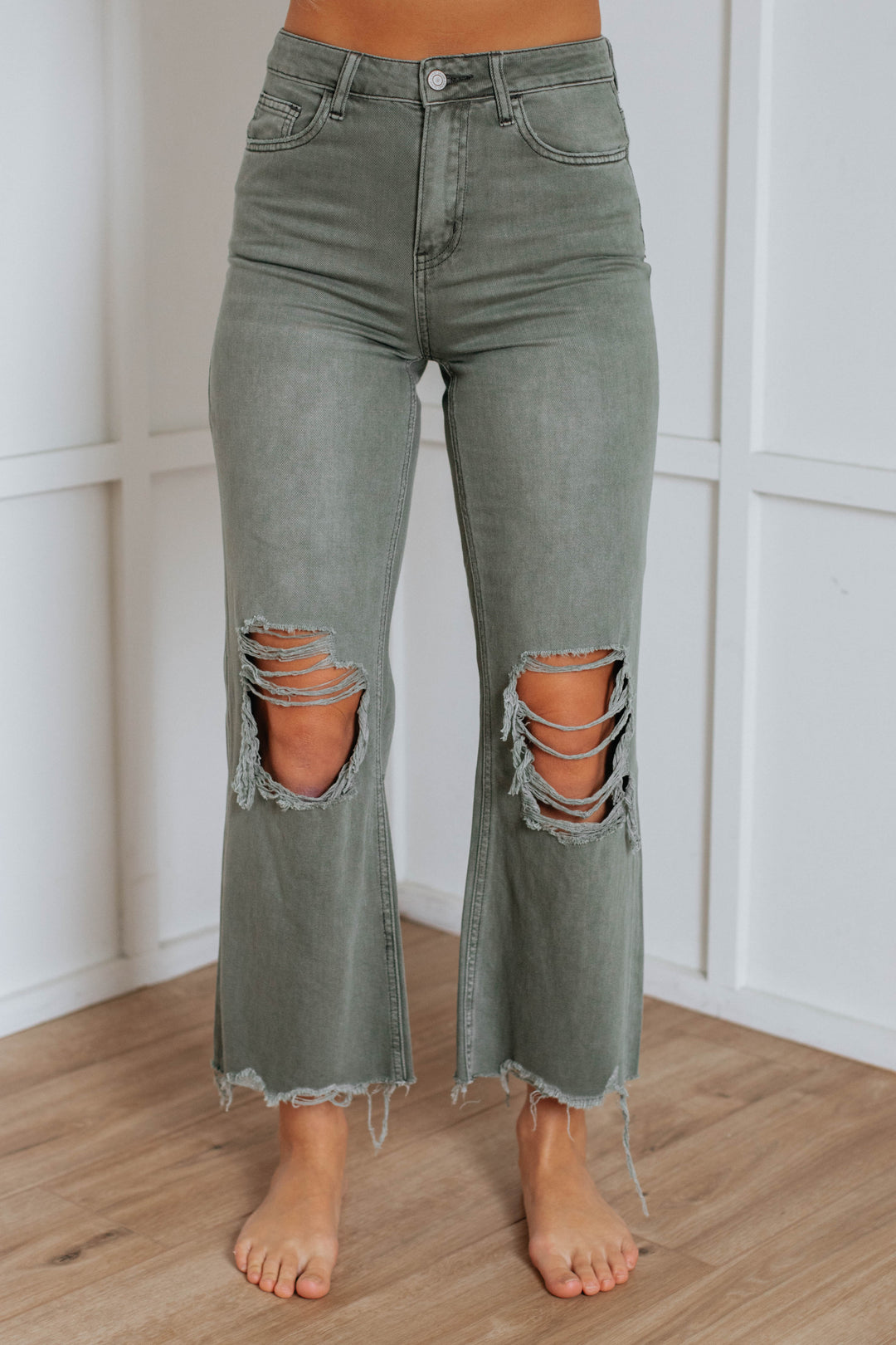 Leslie Vervet Jeans - Artichoke