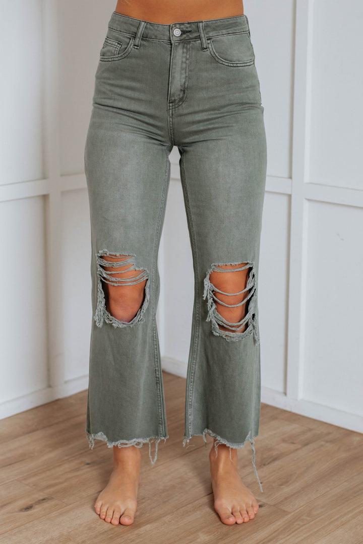 Leslie Vervet Jeans - Artichoke