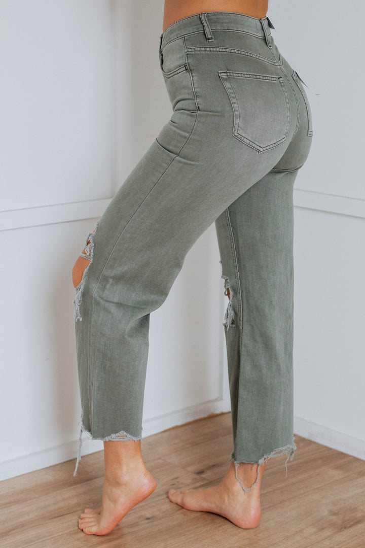 Leslie Vervet Jeans - Artichoke