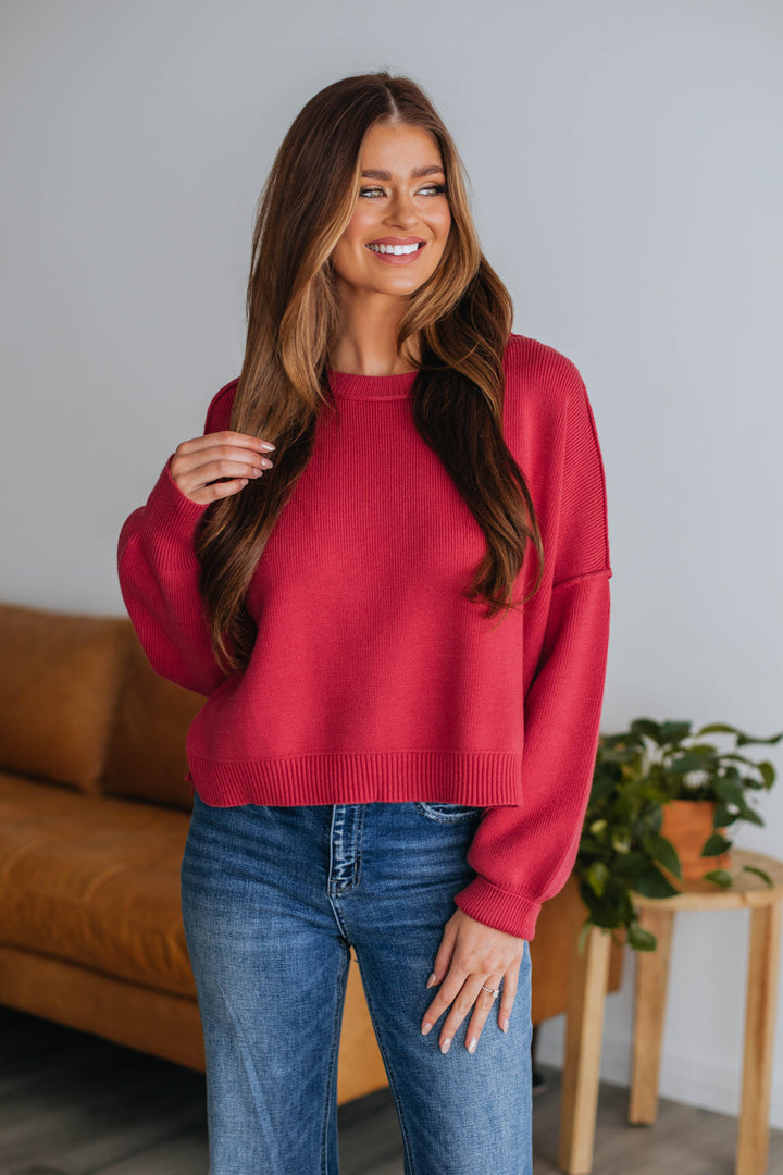 Liana Sweater - Berry