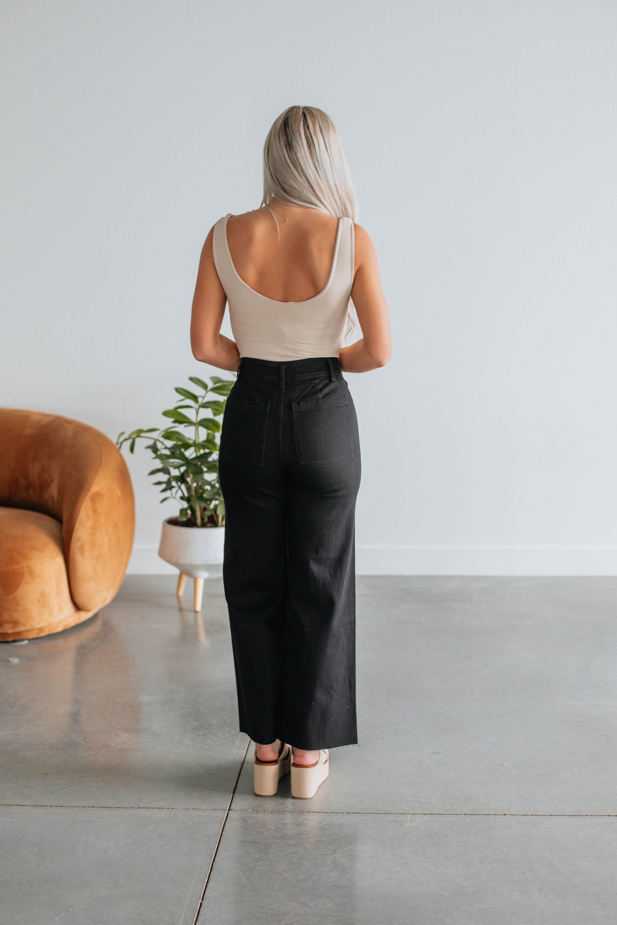 Linsley Wide Leg Pants - Black