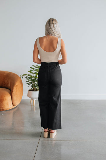 Linsley Wide Leg Pants - Black