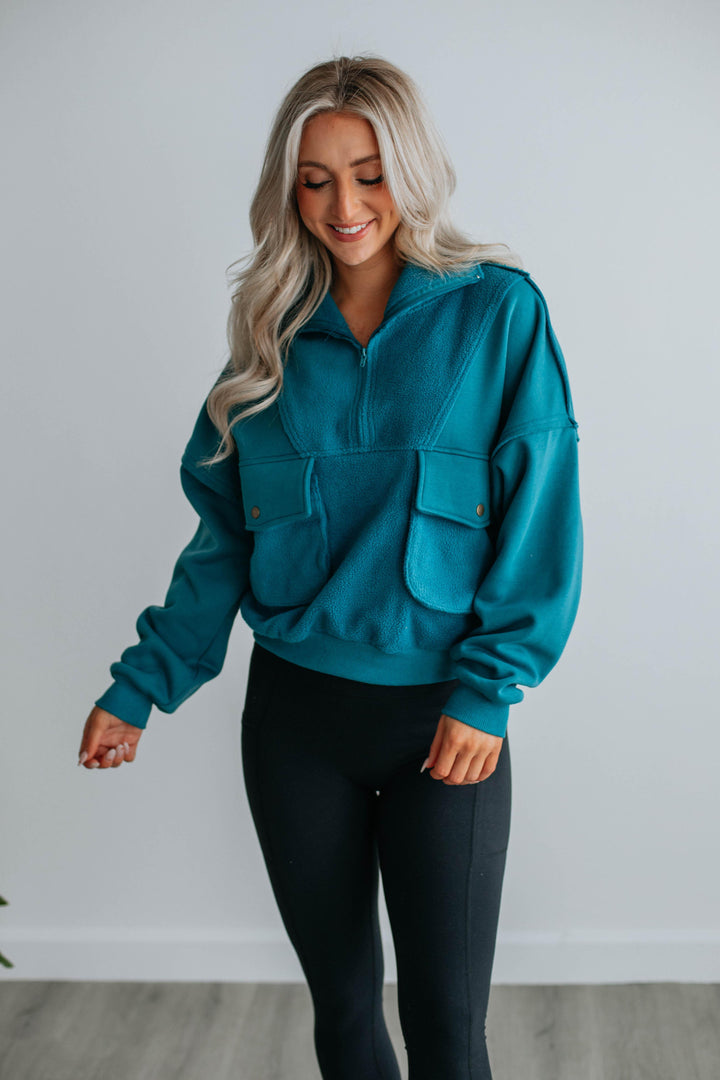 Livia Pullover - Teal