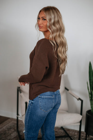 Lona Ribbed Sweater - Chocolate
