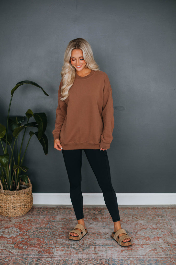 Lylan Sweatshirt - Chocolate