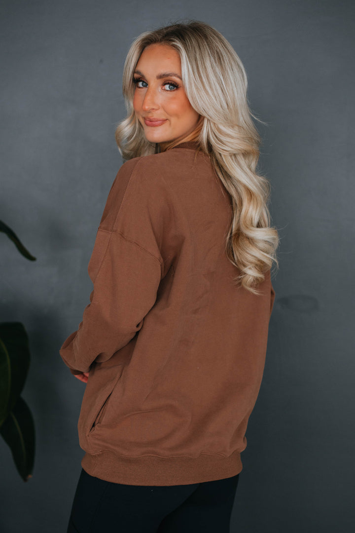 Lylan Sweatshirt - Chocolate