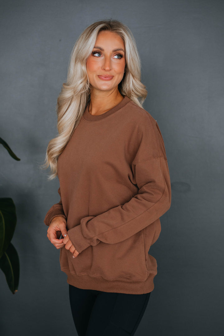 Lylan Sweatshirt - Chocolate