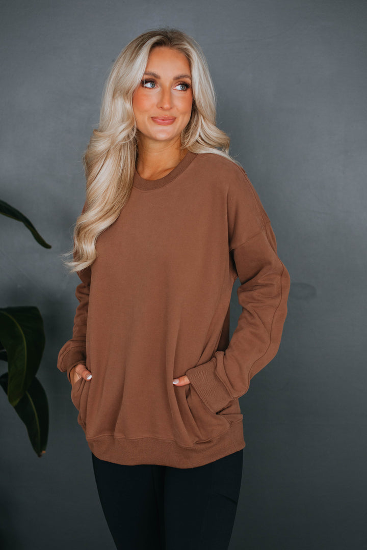 Lylan Sweatshirt - Chocolate