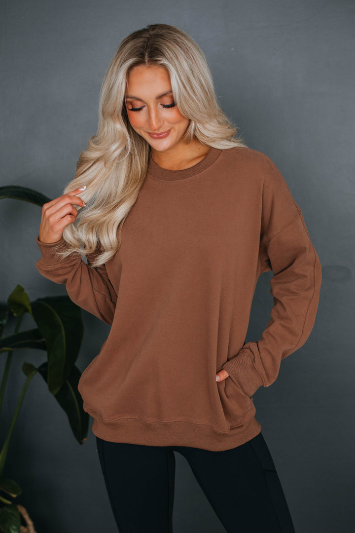 Lylan Sweatshirt - Chocolate