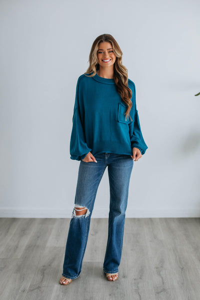 Lyndon Sweater - Dark Teal