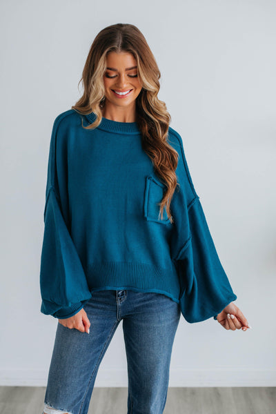 Lyndon Sweater - Dark Teal