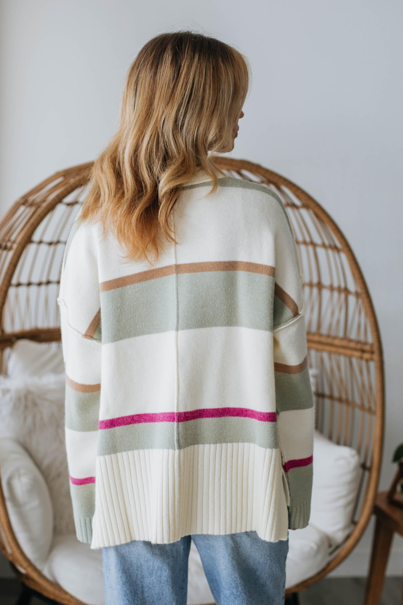 Lyssa Striped Sweater - Cream Mix
