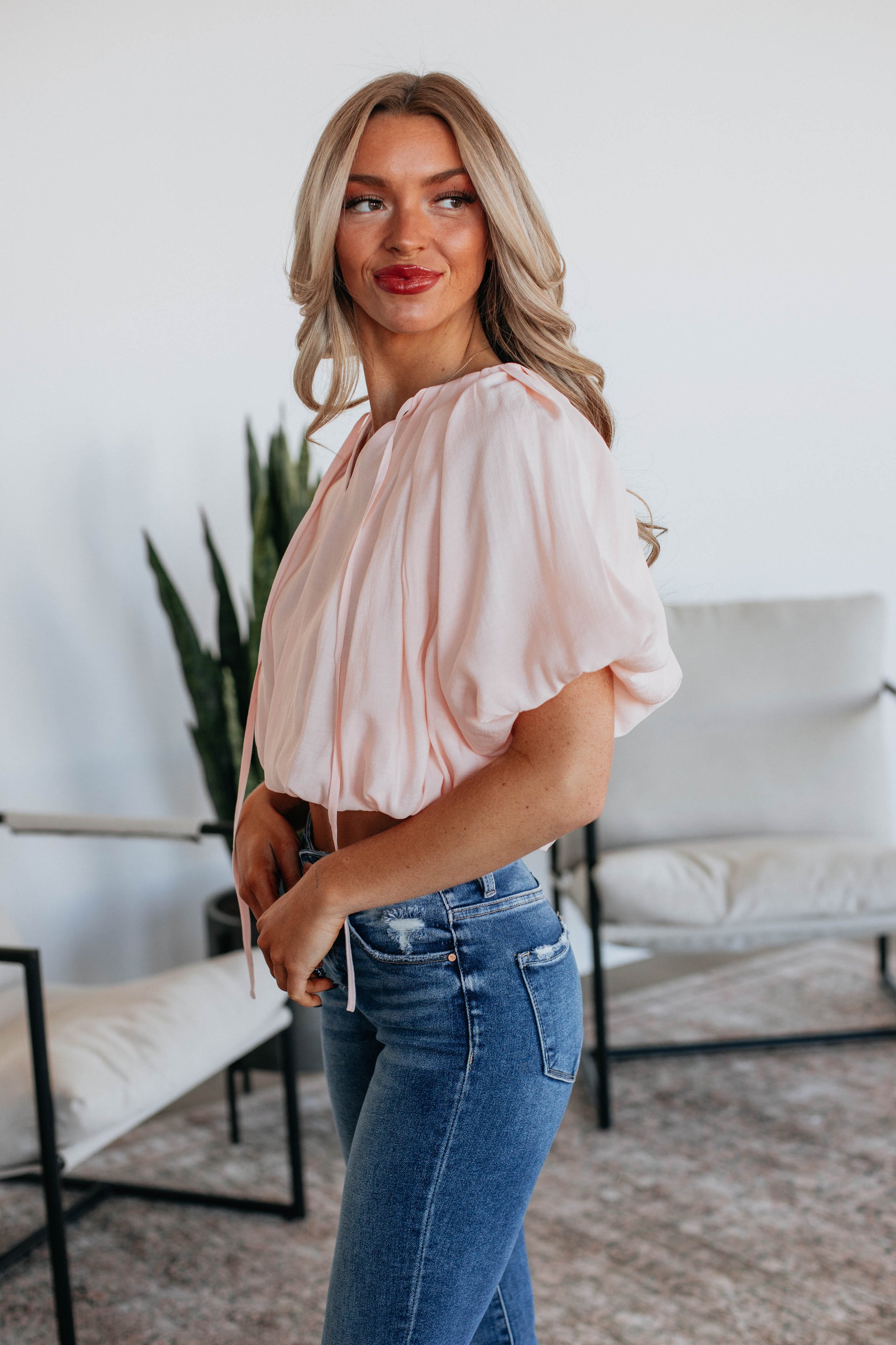 Making Me Blush Blouse